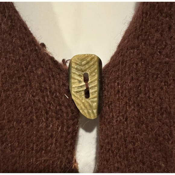 Free People Women’s Size S Long Open Cardigan Sweater Asymmetric Hem One Button - Picture 3 of 9